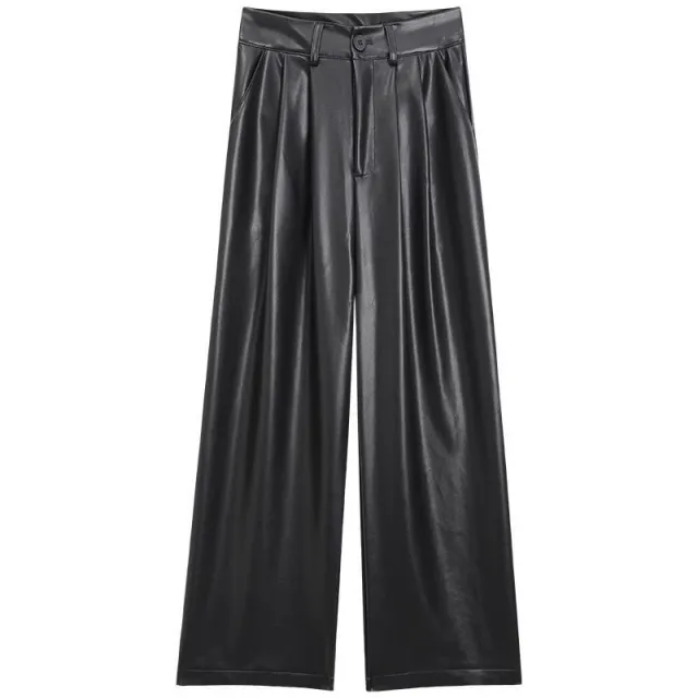 Loose Straight Drooping Slimming Casual Pants For Women Black - Shop at LoveMi