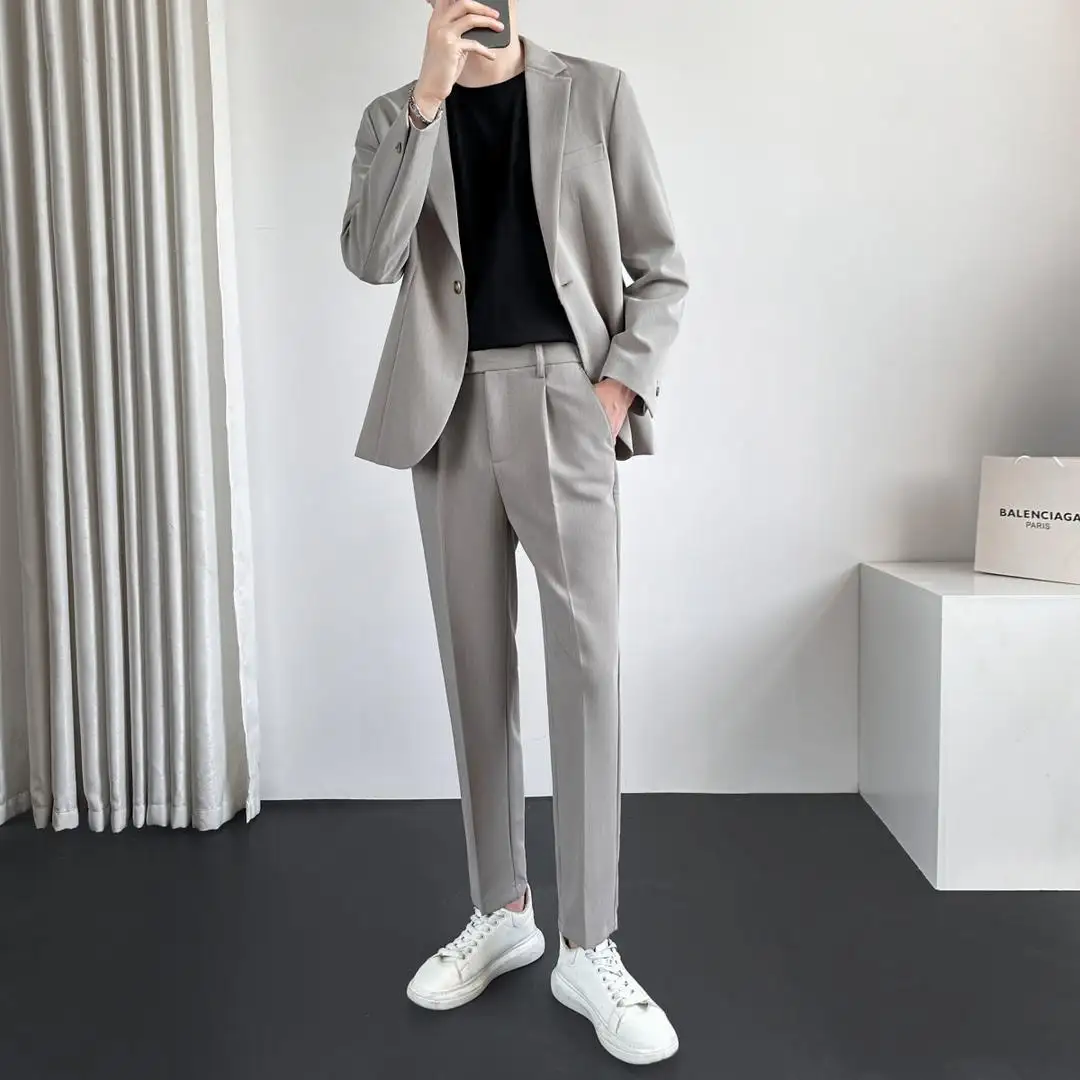 Stylish And Versatile Casual Mens Suit Set