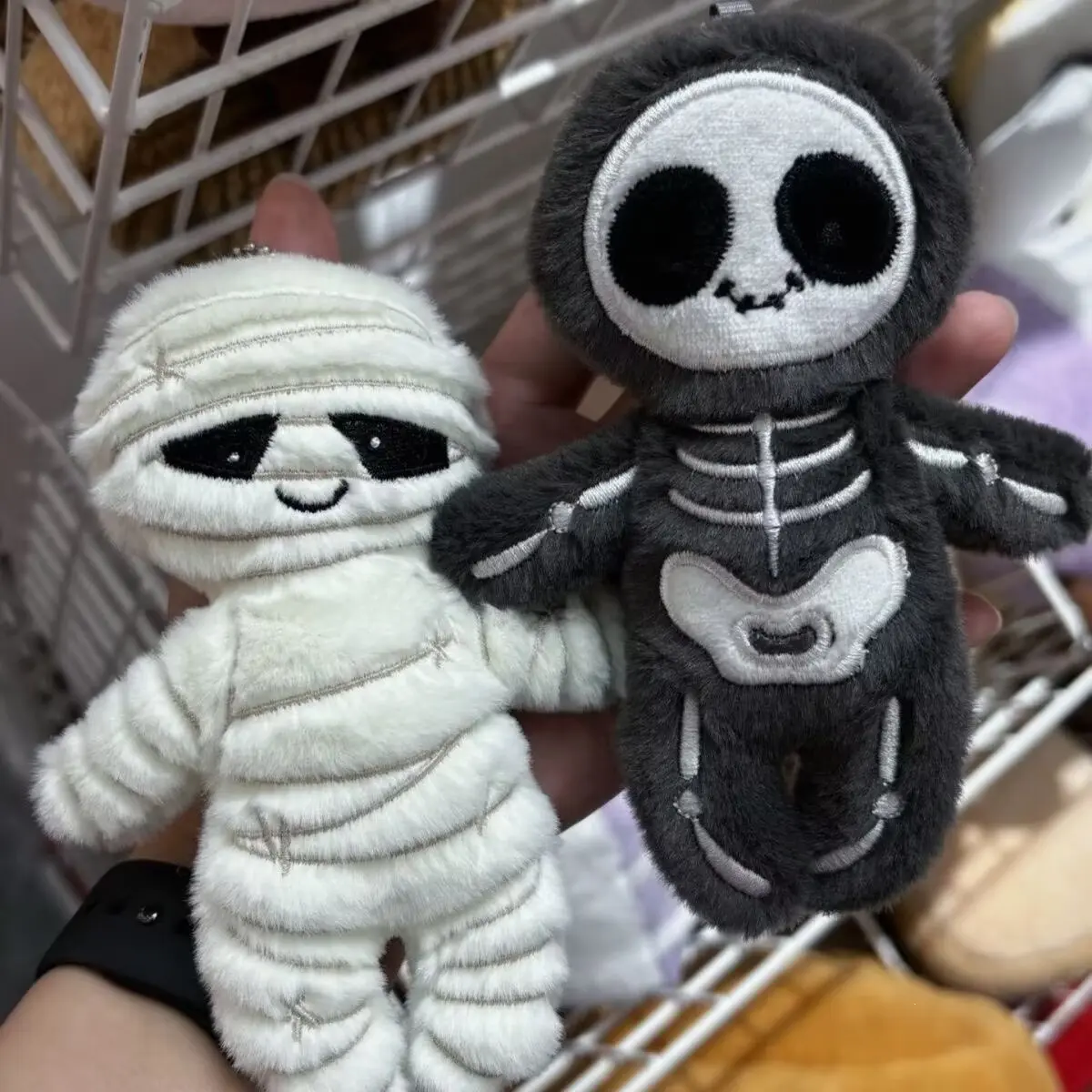 Halloween Skull Plush Doll Pendant