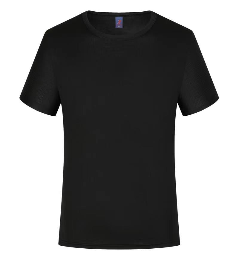 Ice Silk Quick Drying Clothes Short Sleeve Round Neck T-shirt