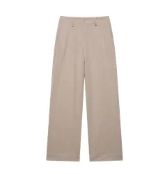 Herringbone Twill Short Coat Straight-leg Pants Fashion Suit - Pants - View 1
