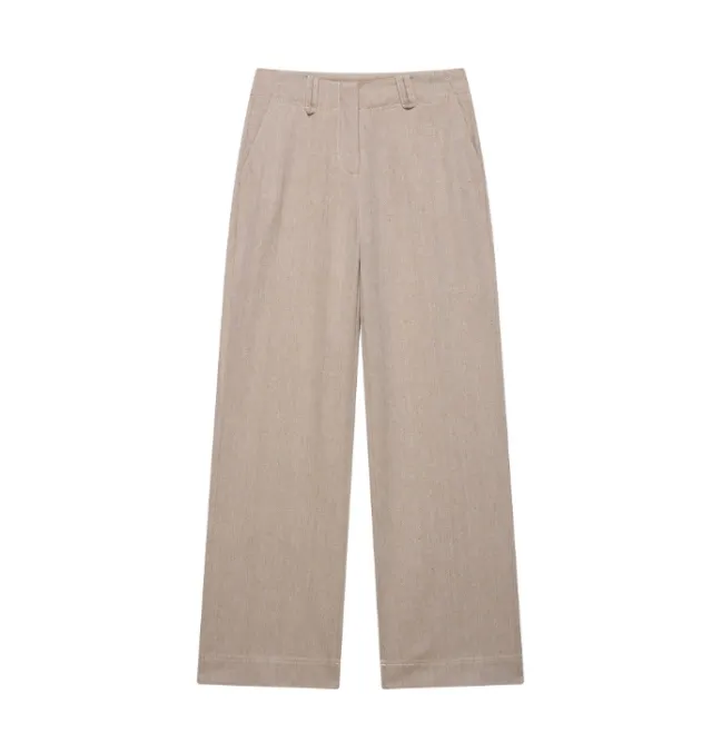 Herringbone Twill Short Coat Straight leg Pants Fashion Suit Pants - Shop at LoveMi