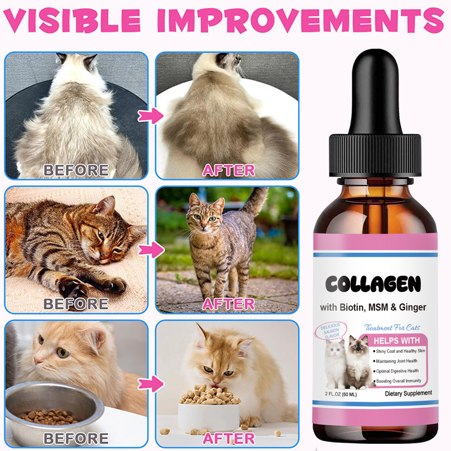 Collagen Drops For Cats To Boost Immunity And Support Digestion