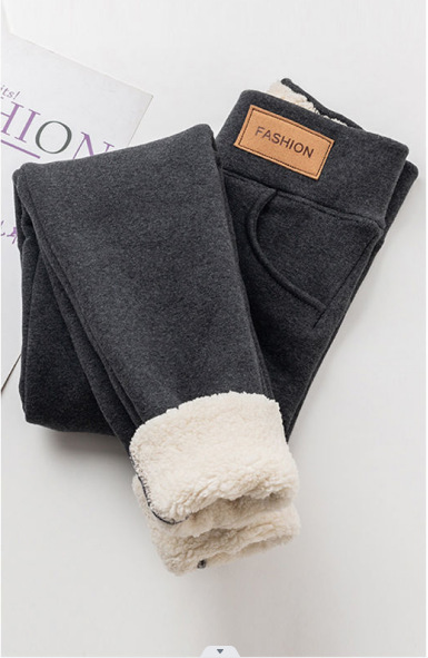 Women Leggings Winter Warm Fleece Yoga Pants Thermal With Pockets High Waist - Picture 7 of 11