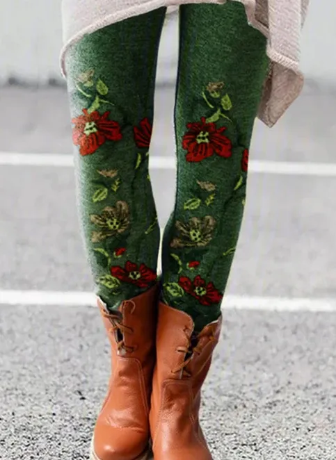European And American Spring And Autumn New Digital Printing Fashion Leggings Trendy Yoga Pants Tights X10 L - Shop at LoveMi