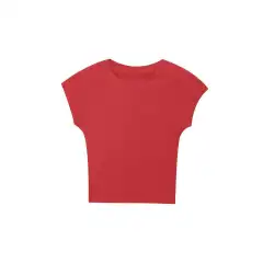 Slim Fit Micro Elastic European And American Summer Design Blouse Sleeveless - Red - View 1