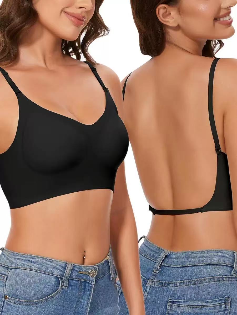 Soutien-gorge dos nu invisible à couverture intégrale