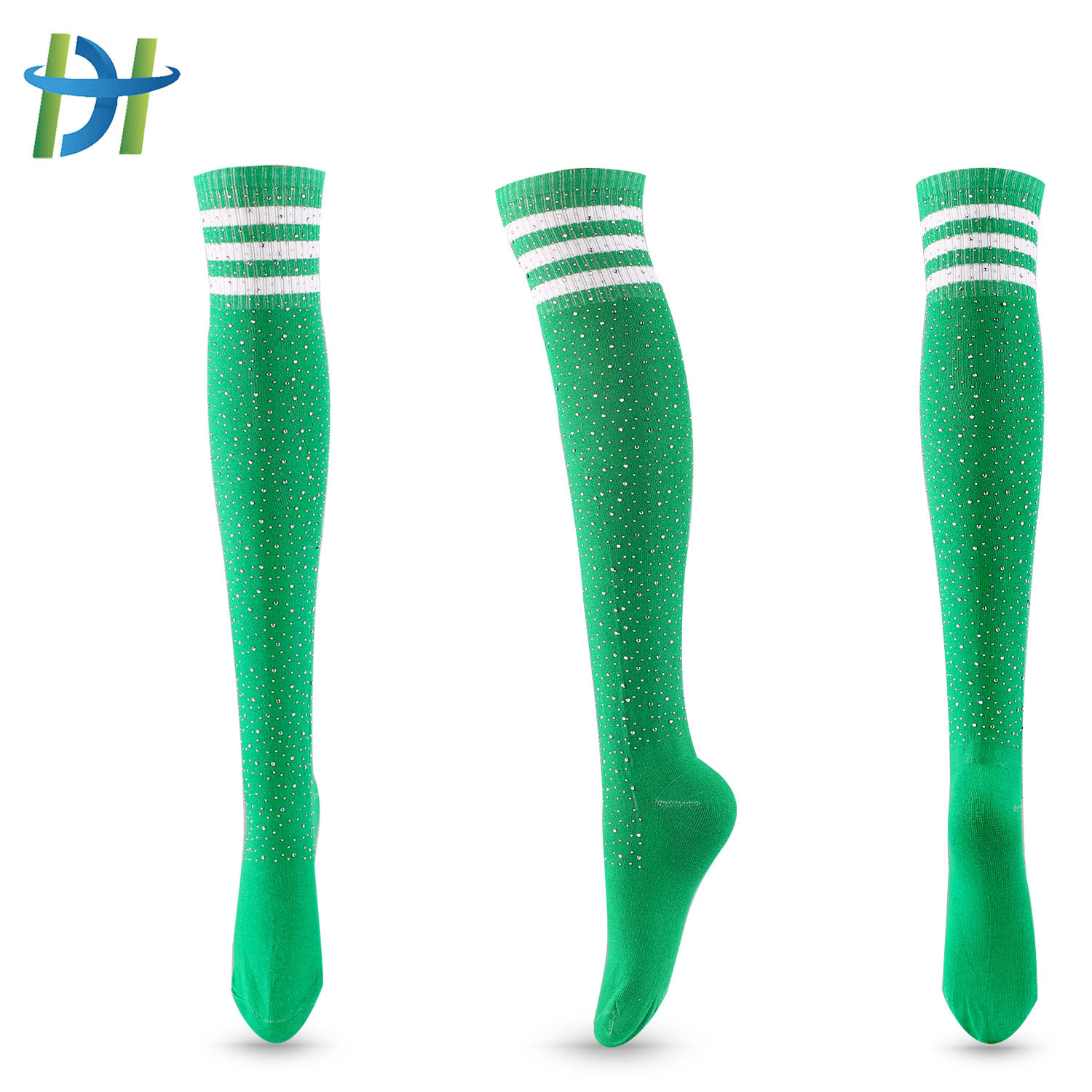 Title 5, Diamond Stocking Chaussettes hautes rayées en c...