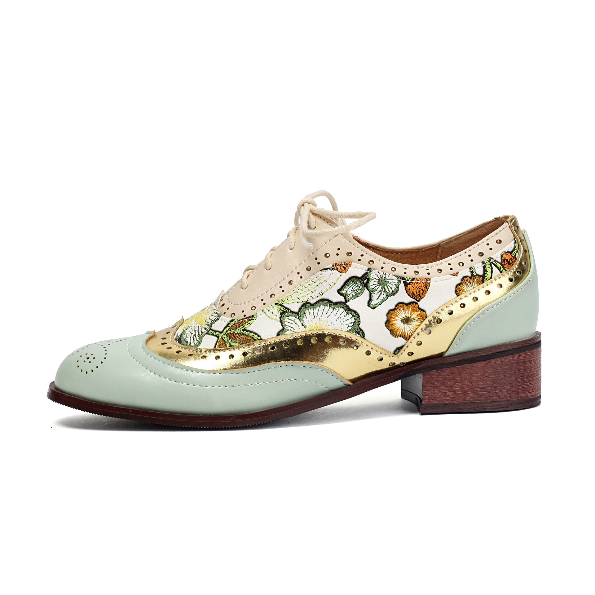 Synthetic Leather Block Heel Pumps