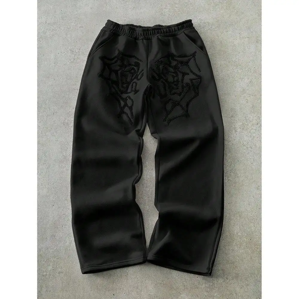 Mens Niche Design-forward Loose-fitting Straight-leg Versatile Pants