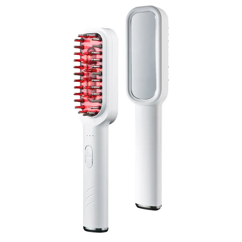 Electric Scalp Medicine Supplying Device Hair Brush Hair Care Medicine Supplying Comb - White