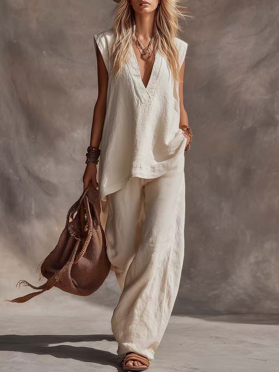 Solid-color Casual Comfortable Vest With Side Pockets thumbnail 7