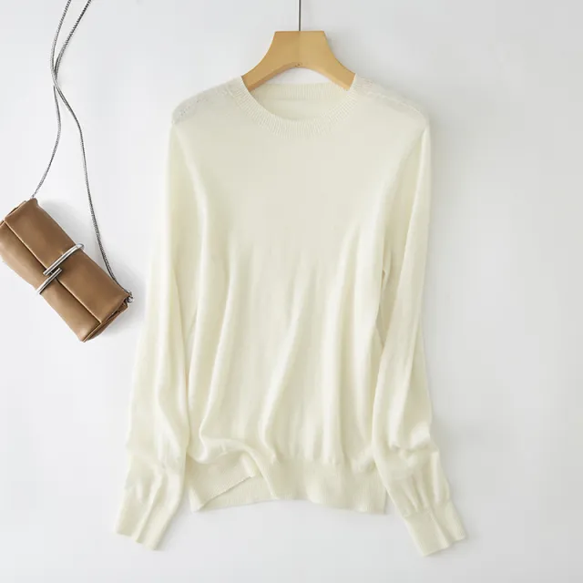 Fashion Loose Sweater For Women White - Shop at LoveMi