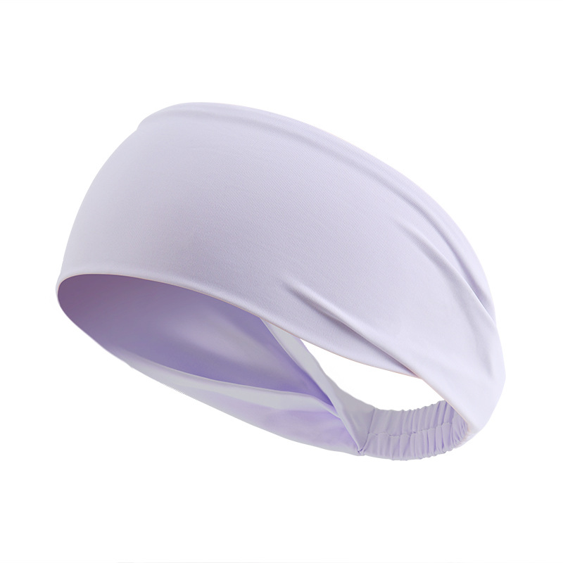 Wide Sweat-wicking Band For Sports Fitness, And Yoga