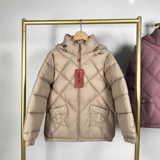 Women's Stand Collar Loose Autumn And Winter Warm Coat Khaki - Shop at LoveMi