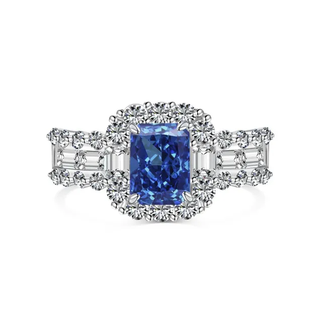 Light Luxury High Carbon Diamond 8A Zircon Ice Flower Cut Closed Ring Dy120787Swba - Shop at LoveMi