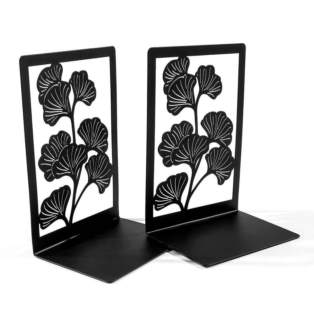 Metal Ginkgo Leaf Bookends, Pair, picture 4 of 8