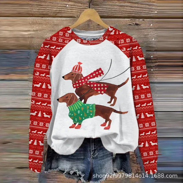 3D Animal Pattern Printed Shading Sweaters Women's Clothing 2 4T29 Xs - Shop at LoveMi