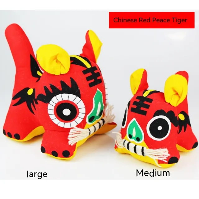 Handmade Cloth Tiger Folk Crafts Special Gift Safe Tiger - Shop at LoveMi