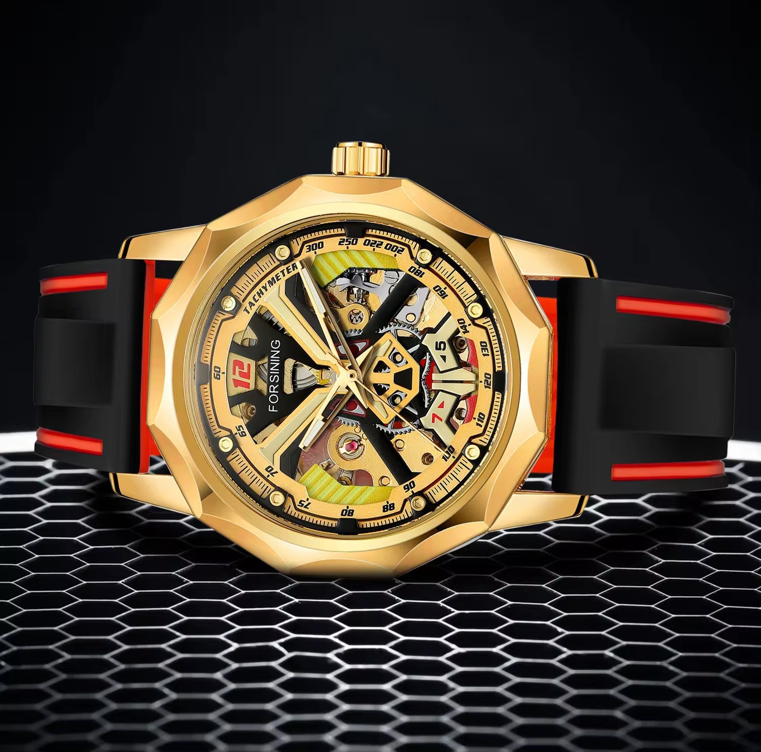 FORSINING 8284 Manual Hand Winding Mechanical Watch for Men