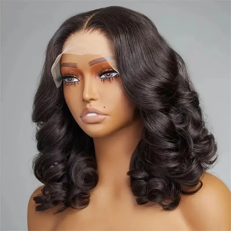Body Wave 4x4 Transparent Lace Front Bob