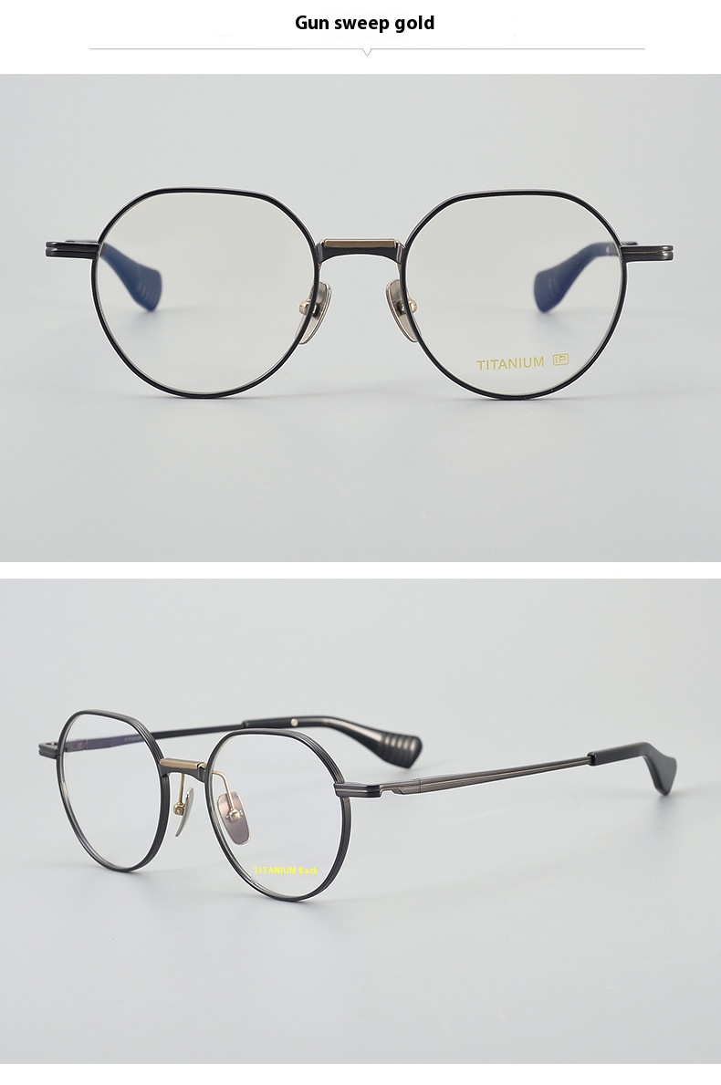 Ultra Light Pure Titanium Vintage Round Frame Spectacle - Image 5