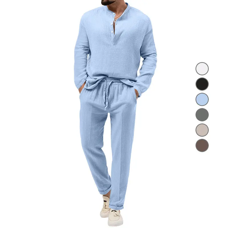 Solid Color Casual T-shirt Long Sleeve Shirt