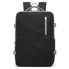 Backpack Women's Simple Large Capacity Travel Bag Backpack - Black - View 1