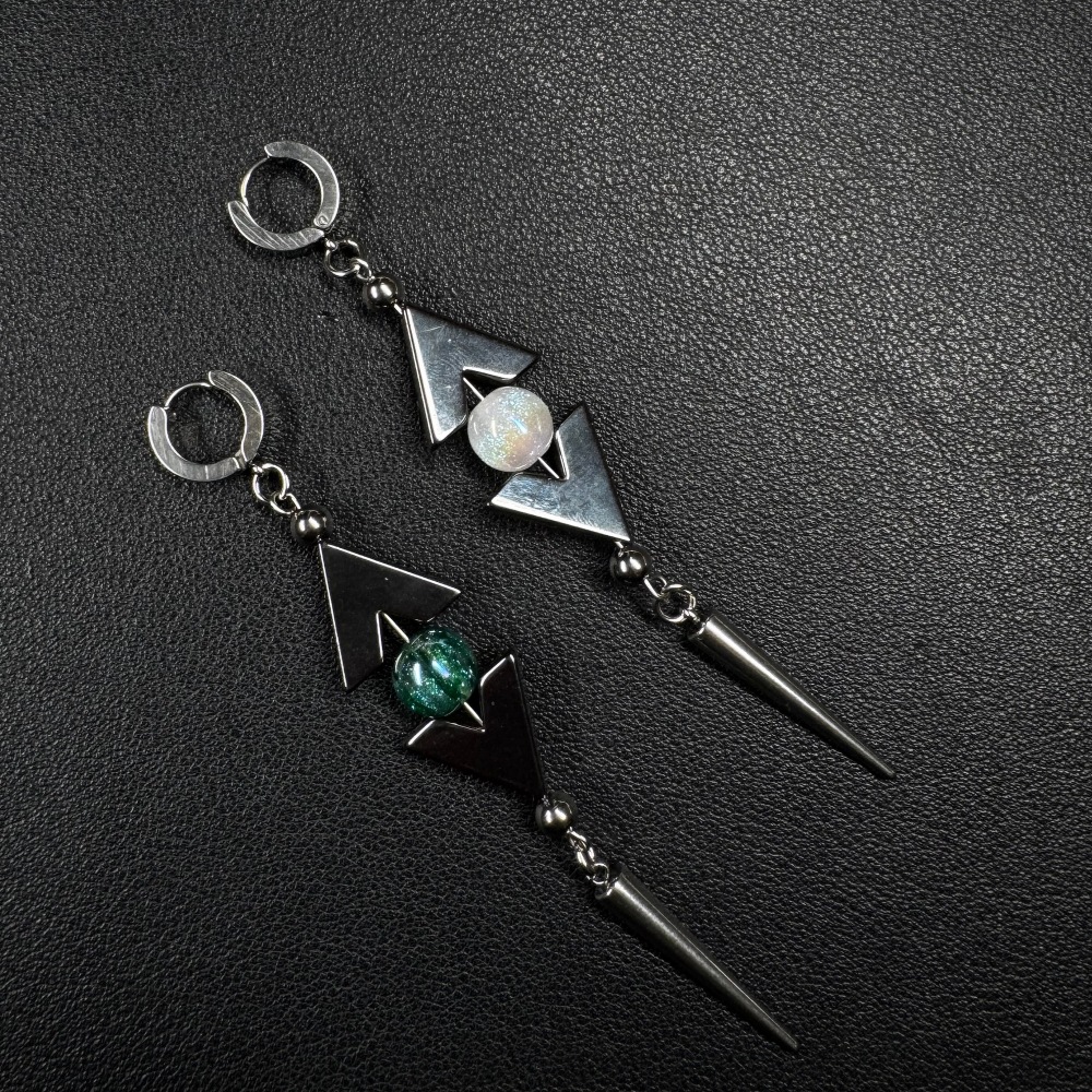 Punk-style Spiked Earrings Unisex Design