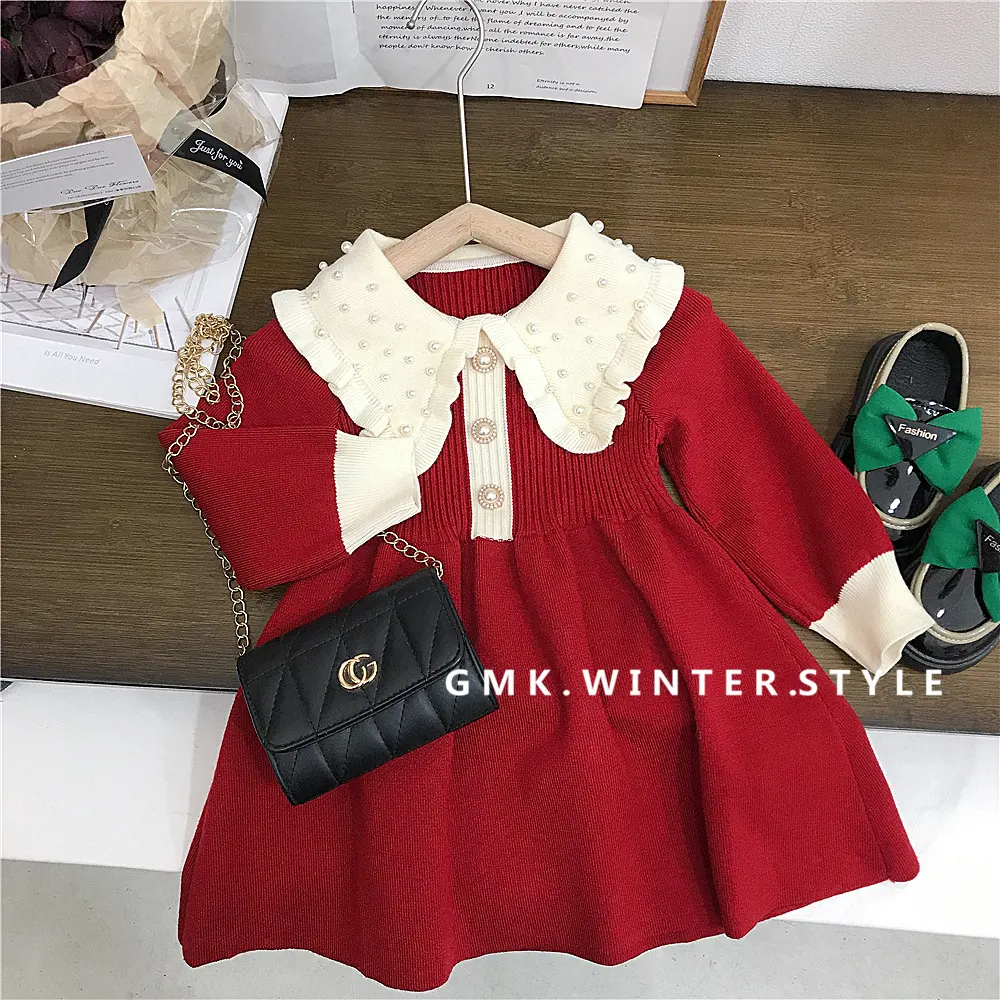 Children Knitted Sweater Dress