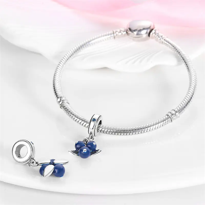 Copper-plated Silver Colorful Oil-drip Zircon DIY Bracelet
