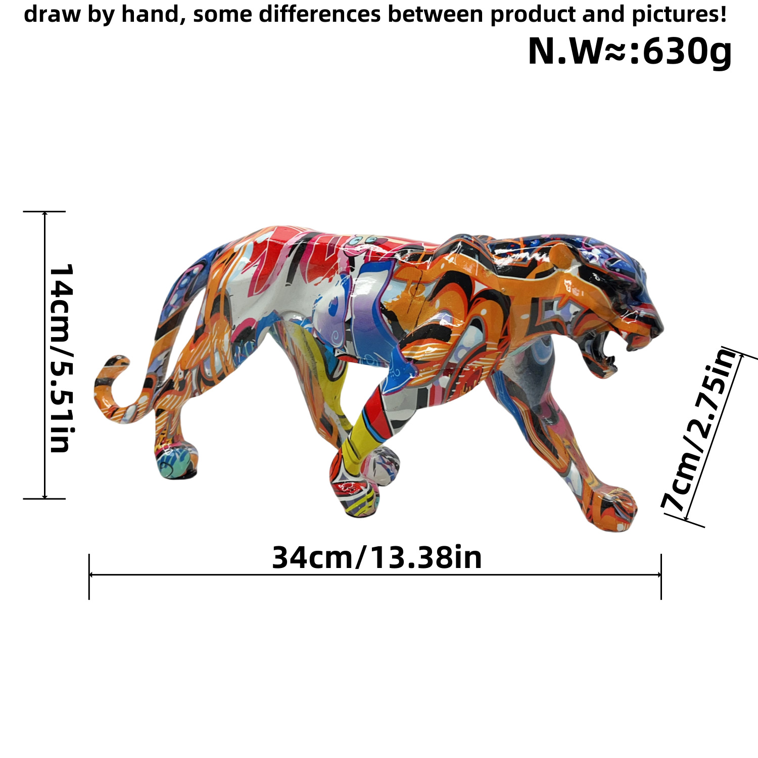 Resin Leopard Figurine, picture 3 of 8