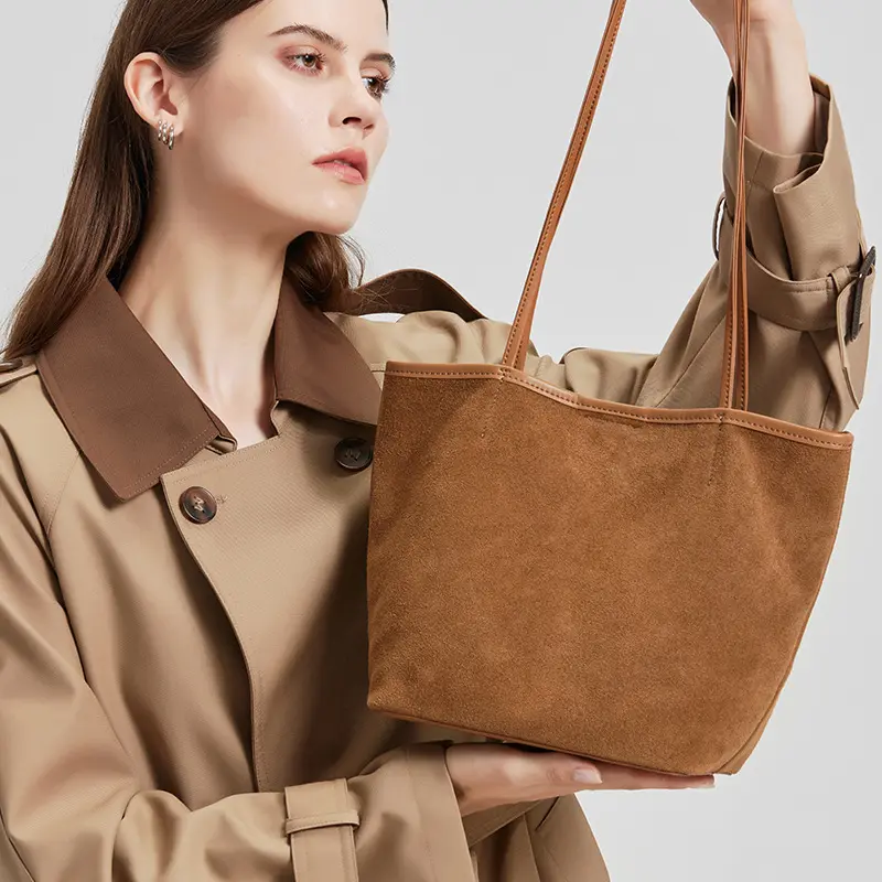 Tote Bag Womens Large-Capacity Genuine Leather Shoulder