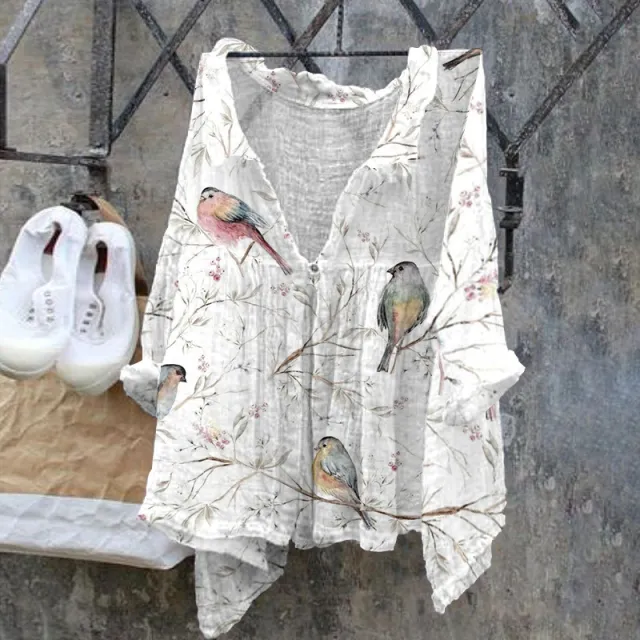 Cross border Fashion Women's Shirt Natural Landscape Avatar Print B42Syn2277 2Xl - Shop at LoveMi