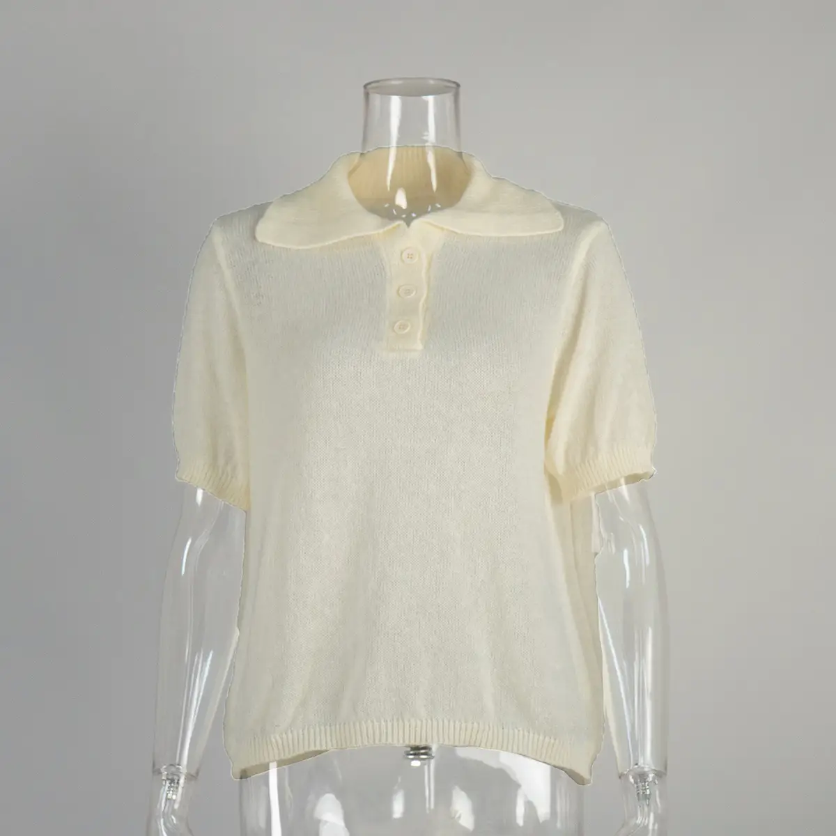 Polo Hollow Knitted Short-sleeved Shirt