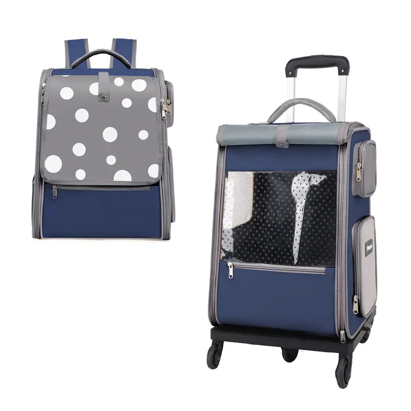 Multifunctional Draw-bar Pet Bag Portable Cat Luggage