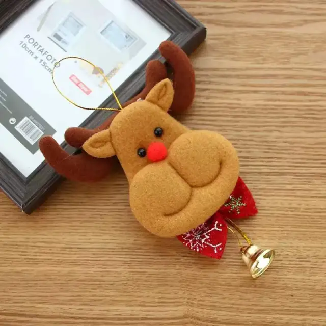 Christmas Decorations Old Man Doll Hanging Bell Pendant Tree Pendant Holiday Layout Scene Supplies Elk Bell - Shop at LoveMi