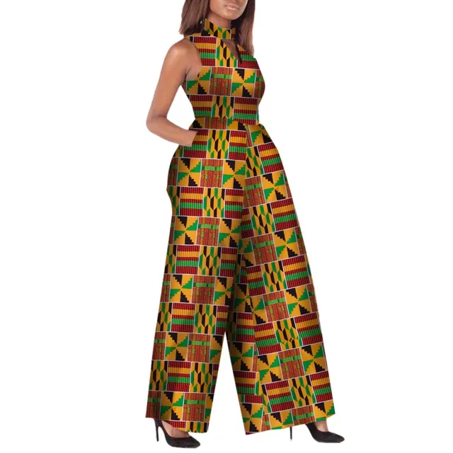 African Women's Ankara Fashion Jumpsuit Sleeveless 1 Style - Shop at LoveMi