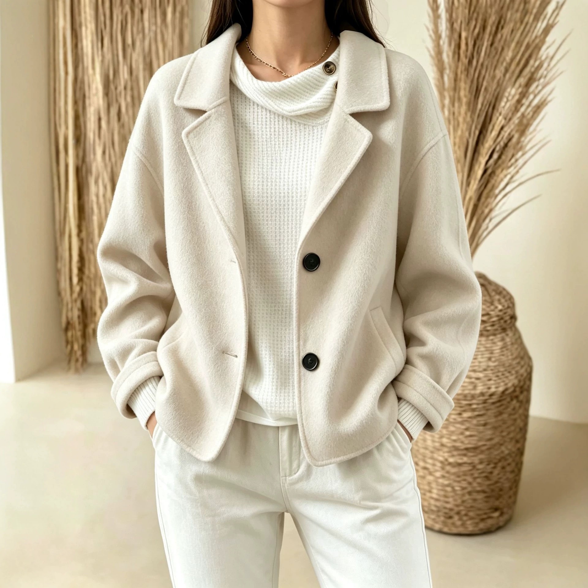Two-button Slim-fit Suit With A Sophisticated Minimalist Aesthetic
