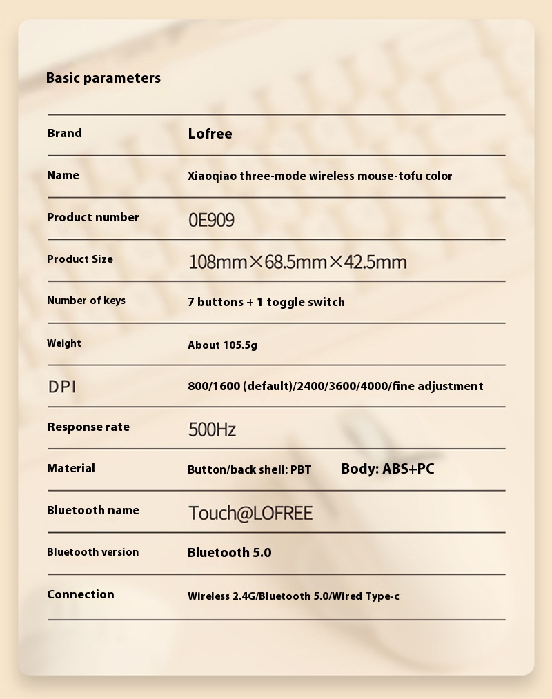 Xiaoqiao Three Mode Wireless Mouse - Image 12