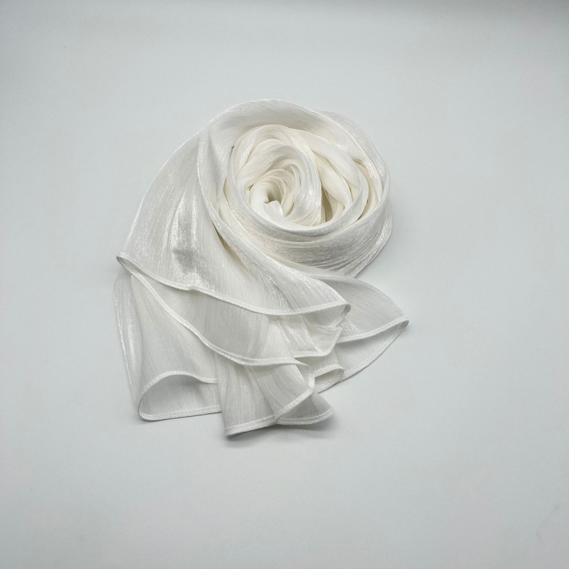 Shiny Satin Scarf Malay Scarf - Image 6