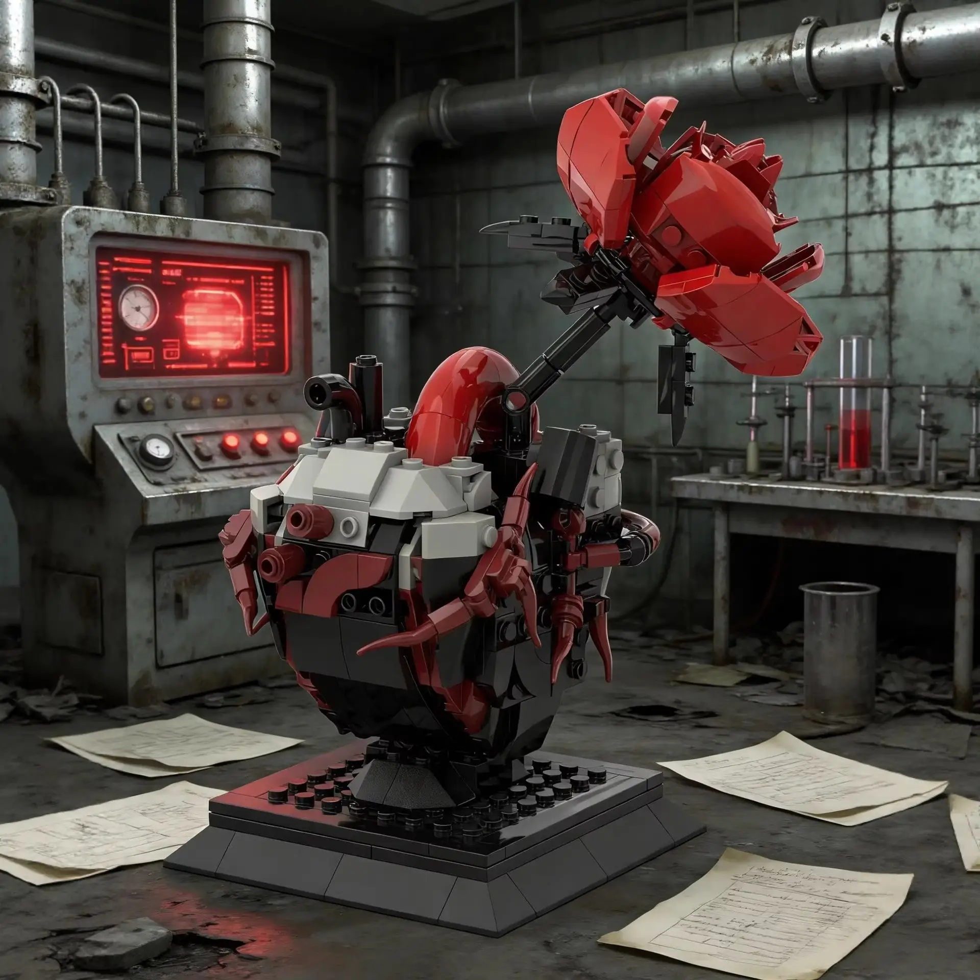 Reactor Heart Rose Model Toy For Kids