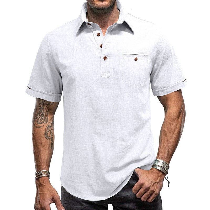 Mens Hawaiian Short-Sleeve Beach Shirt