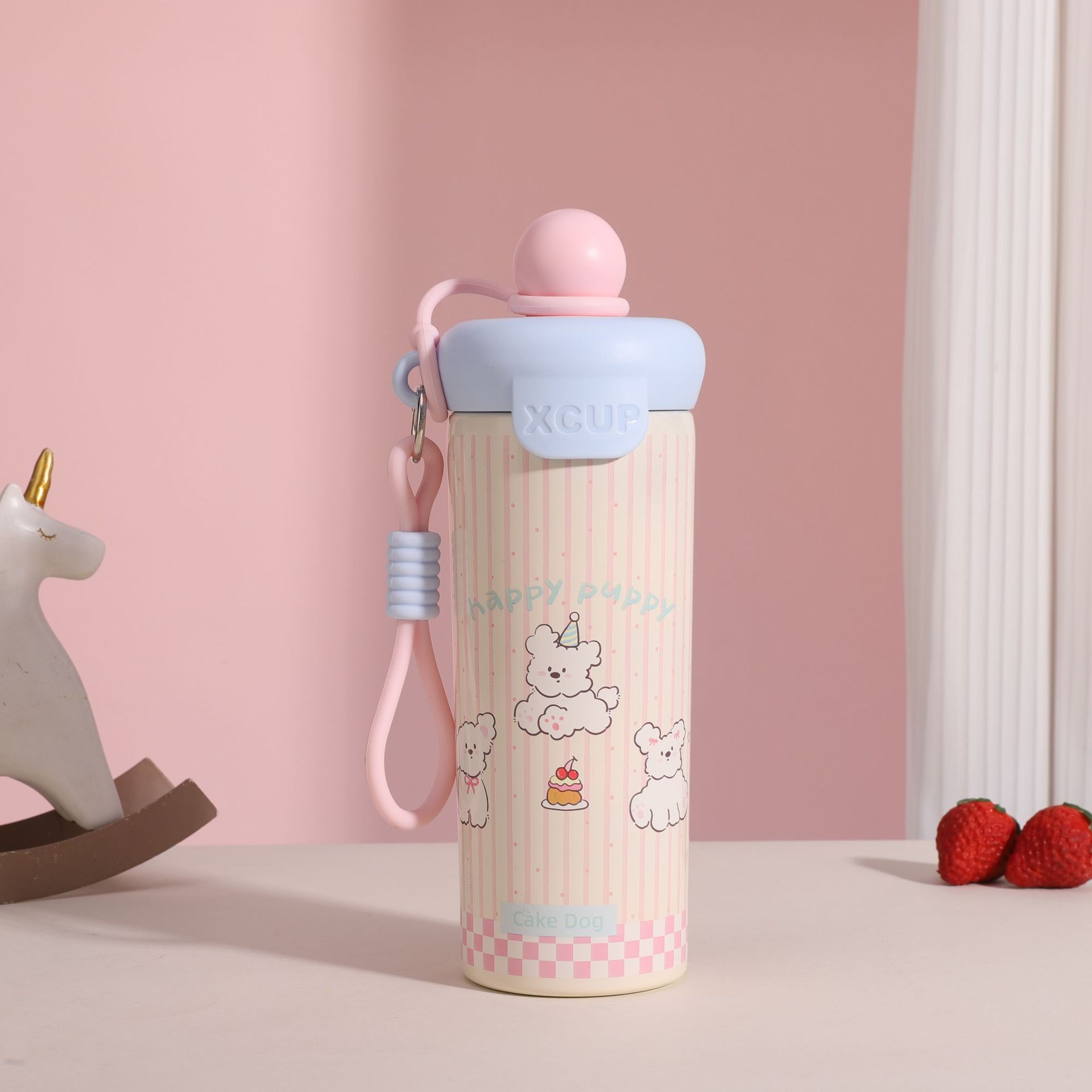 Insulated Cup Floating Kettle Cartoon Design