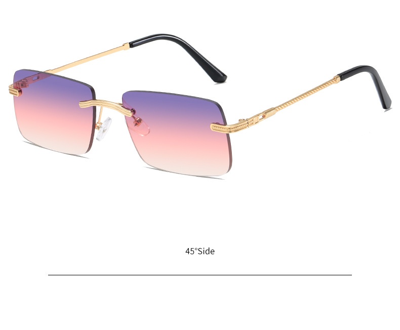Frameless Personality Square Sea Sunglasses Comfortable Sun Glasses - Image 15