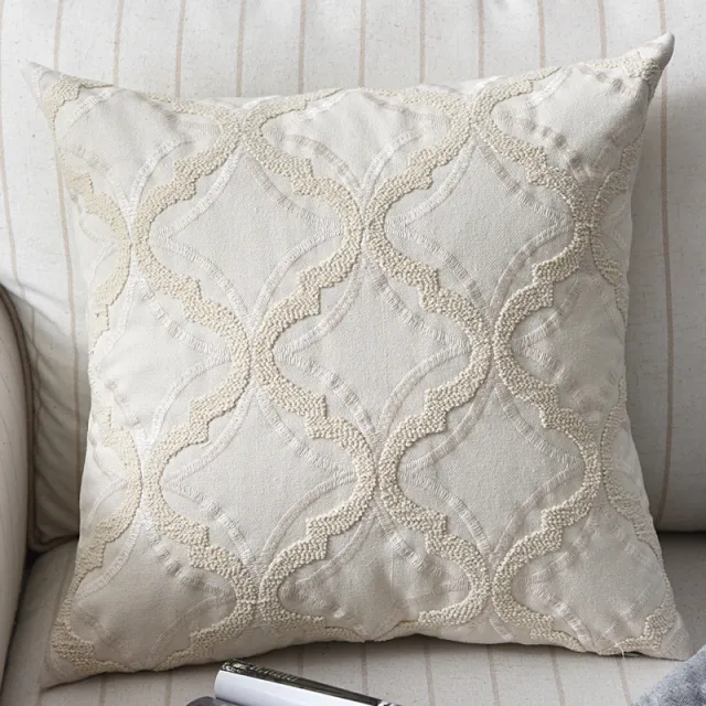 Cotton And Linen Woven Embroidered Couch Pillow Bed Head Cushion Ls00088 1 - Shop at LoveMi