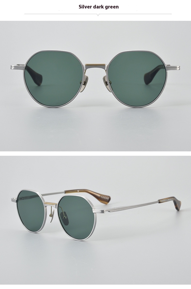 Ultra Light Pure Titanium Vintage Round Frame Spectacle - Image 14