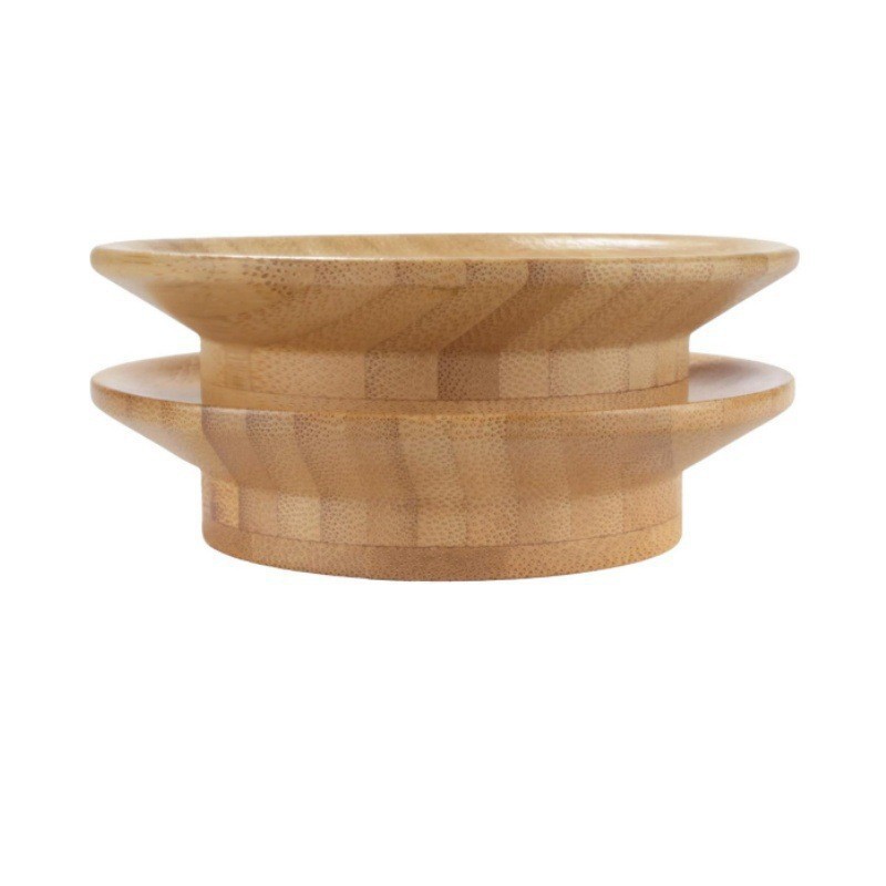 Title 3, Bamboo Wine Cup Lid Dual-use Bamboo Coaster