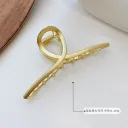 Clear Face Golden Hairpin