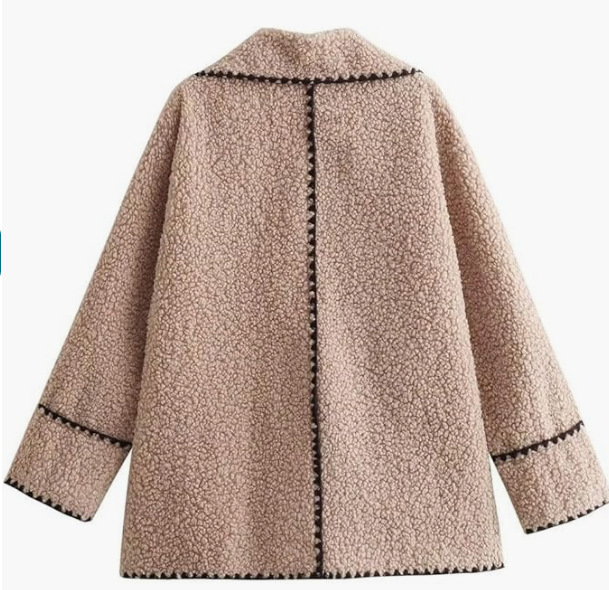 Title 3, Plush Faux Fur Wool Jacket